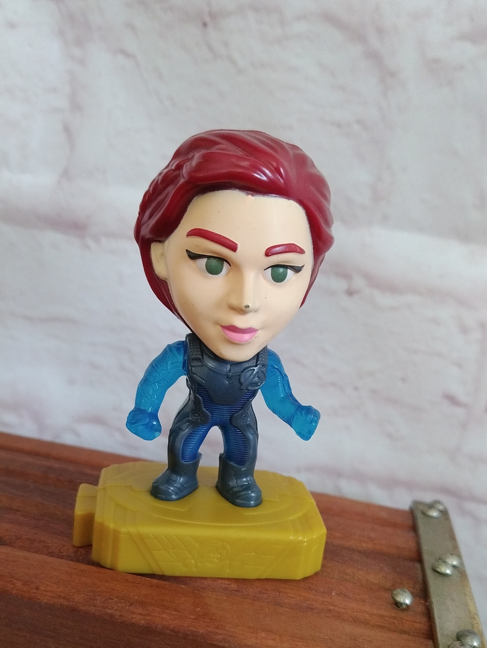 Red-Haired Blue Outfit Kids Figure Toy